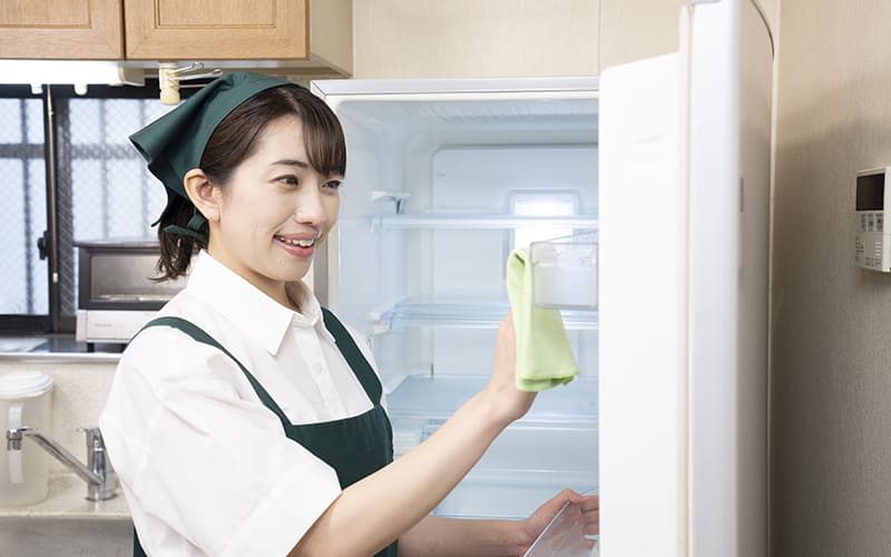 冷蔵庫の臭いを防ぐ